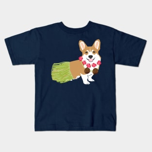 Hula Corgi Kids T-Shirt